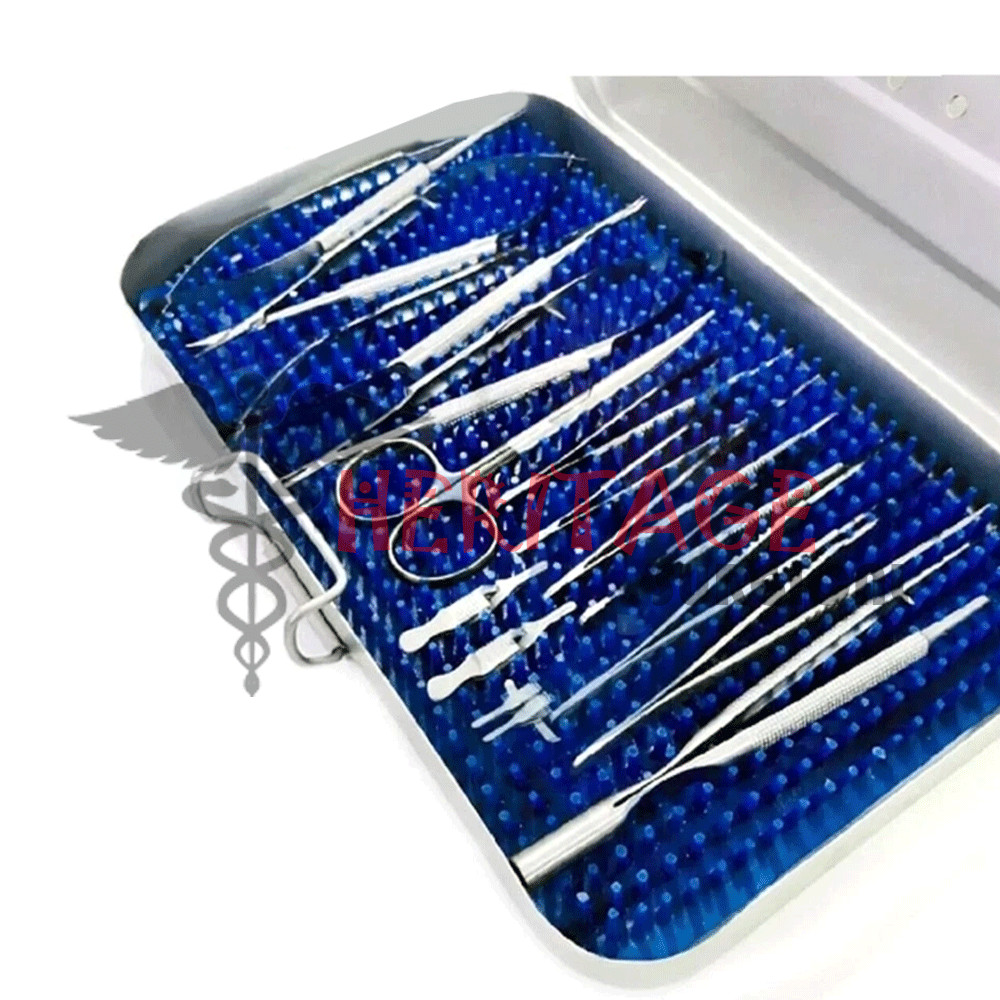 Basic Hand Surgery Set of Micro Surgical Instruments With case