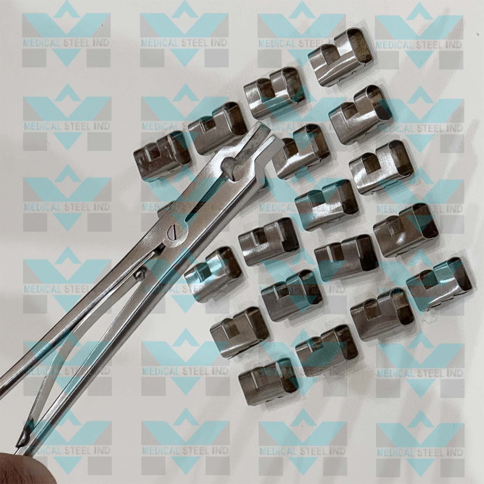 Raney Scalp Clip Applicator Plus 20 PCs Clip Surgical Orthopedic Instruments
