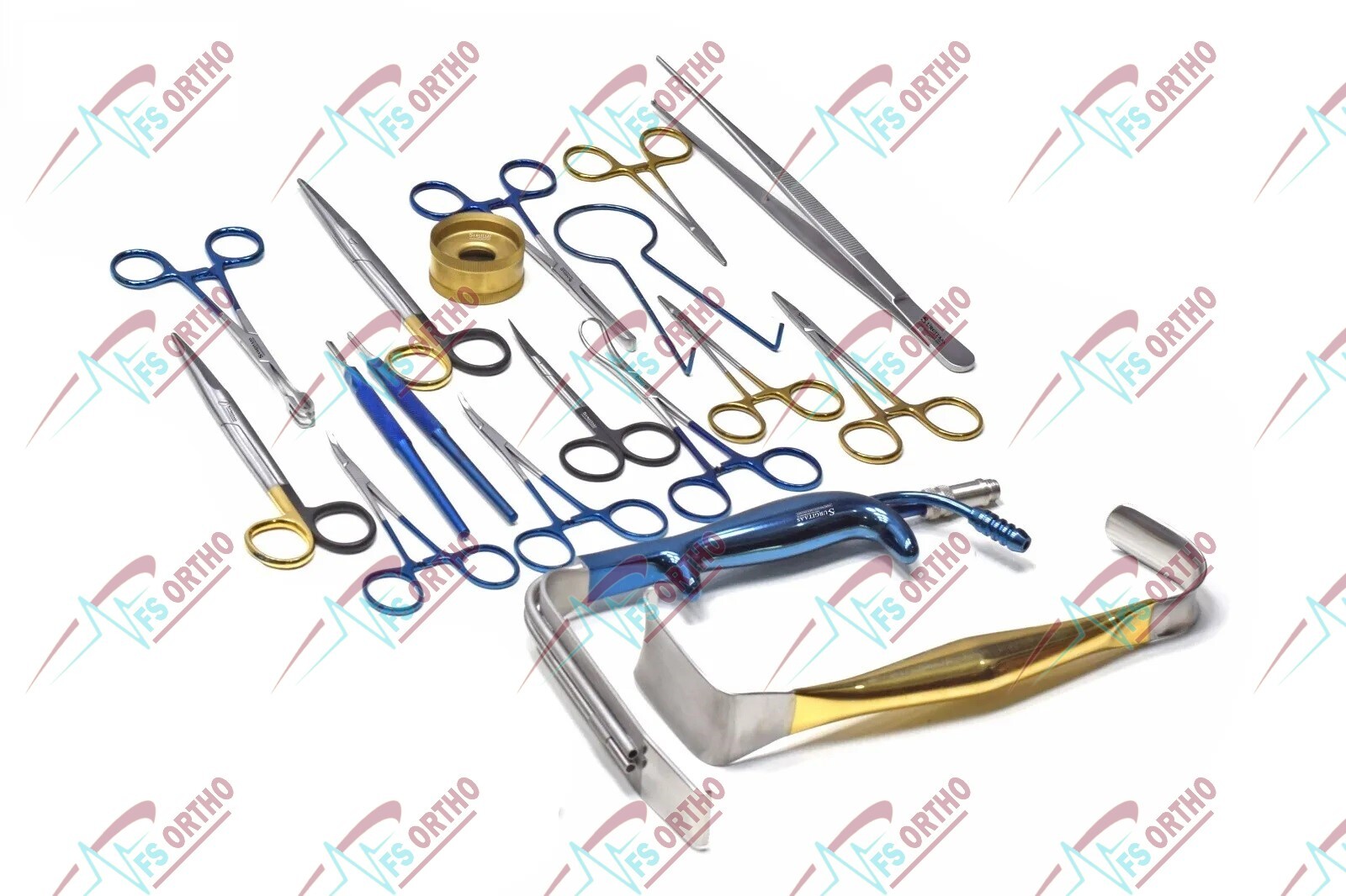 Tebbetts Breast Surgery Instruments Set of 39 Pcs Breast Augmentation Set