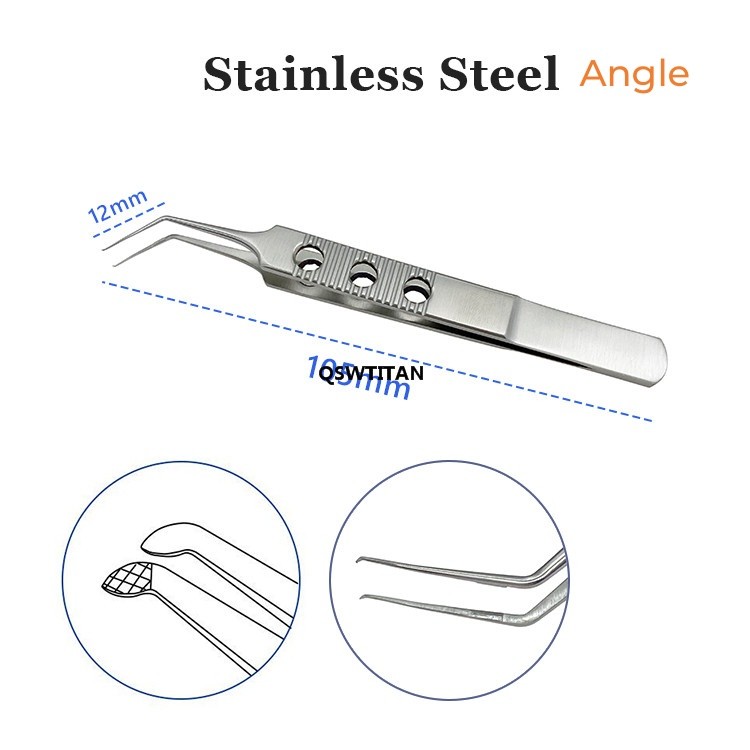 1pc Capsulorhexis Forceps Titanium Ophthalmic tweezers Surgical Instruments