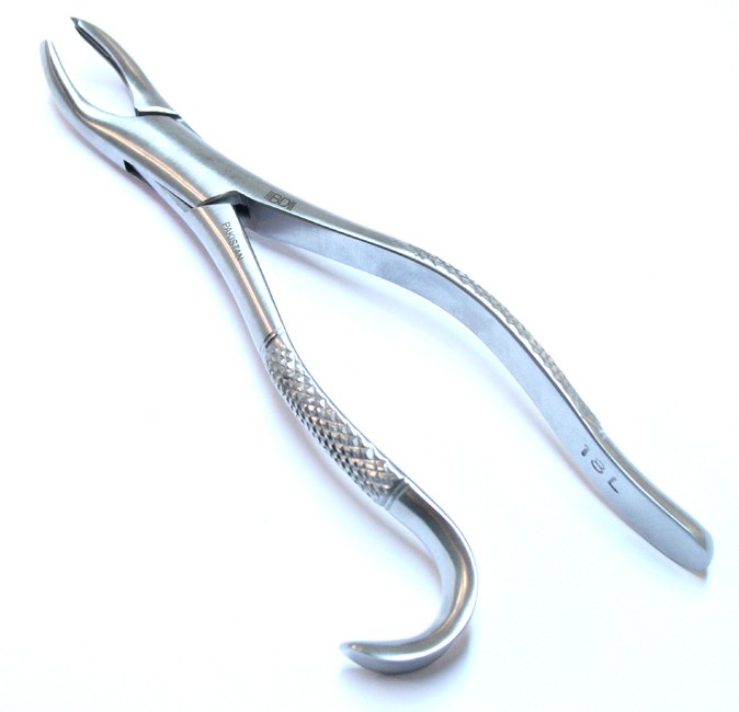 Dental Instruments Extracting Forceps 18L Stainless Steel 1 Pc