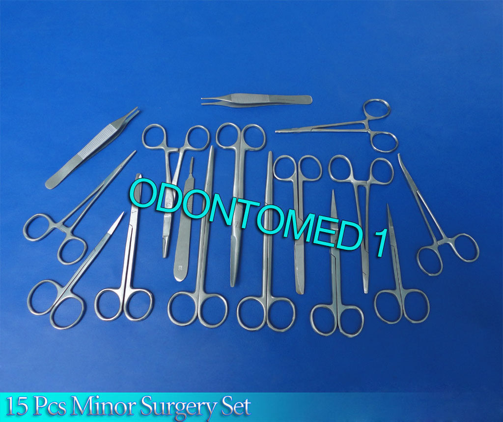15 Pcs Minor Surgery Surgical Instruments Set,DS-599