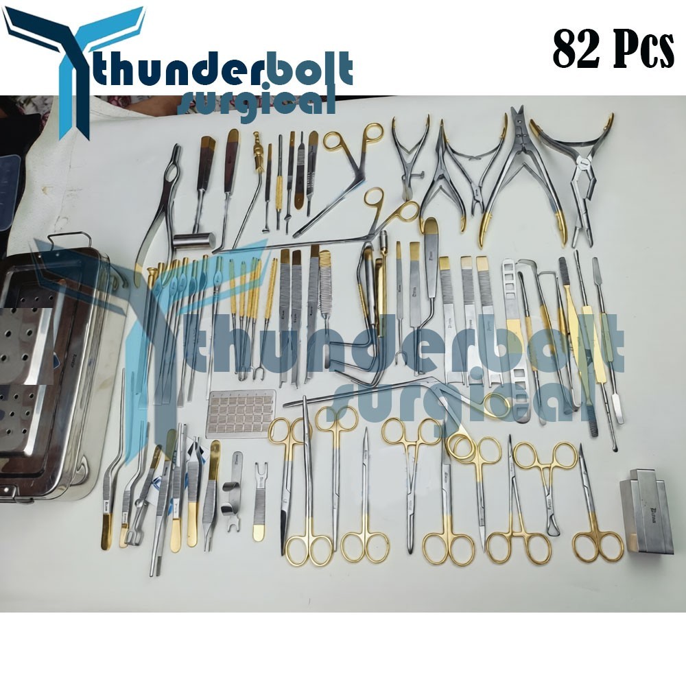 Major Rhinoplasty Instrument – 82 Pcs Set Nose & Plastic Surgery Instrument +Box