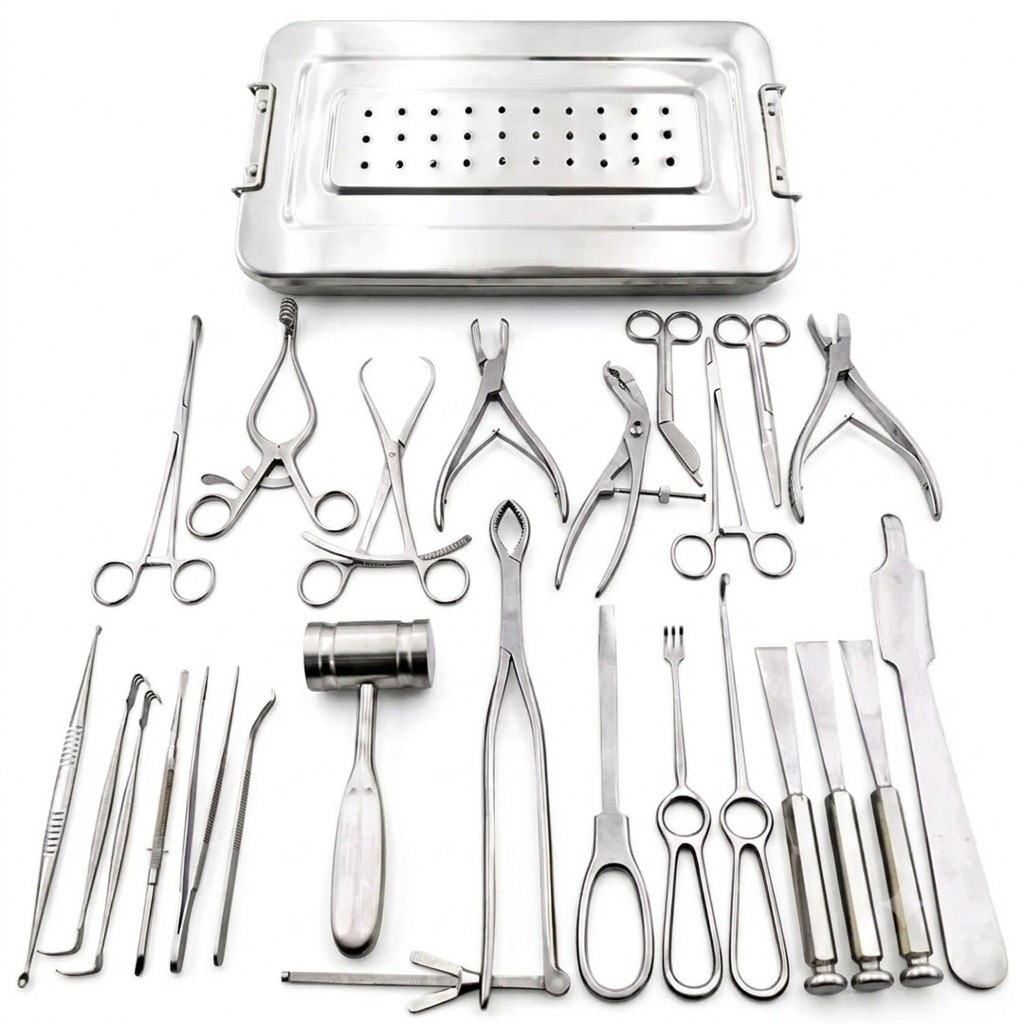 25 Pcs Basic Orthopedic Surgery Set Surgical Trauma Bone Instruments Kit