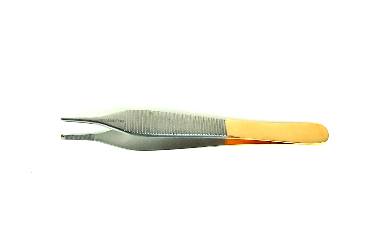 Kit Pack of TC Adson Tissue Forceps + Iris Scissors Straight Surgical Instrument