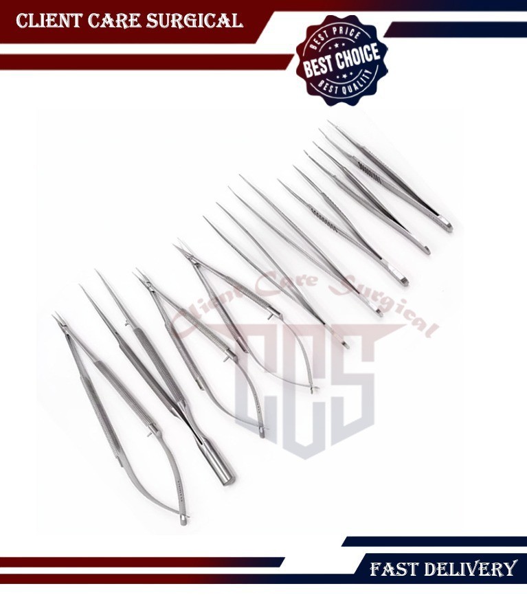 Micro Surgical Instruments Set – Complete Micro Surgery Set, Stainless Steel