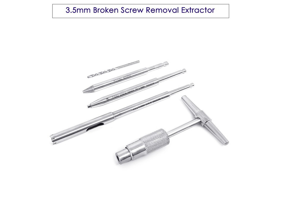 Broken Screw Removal Extractor Veterinary Surgical Instrument 3.5mm
