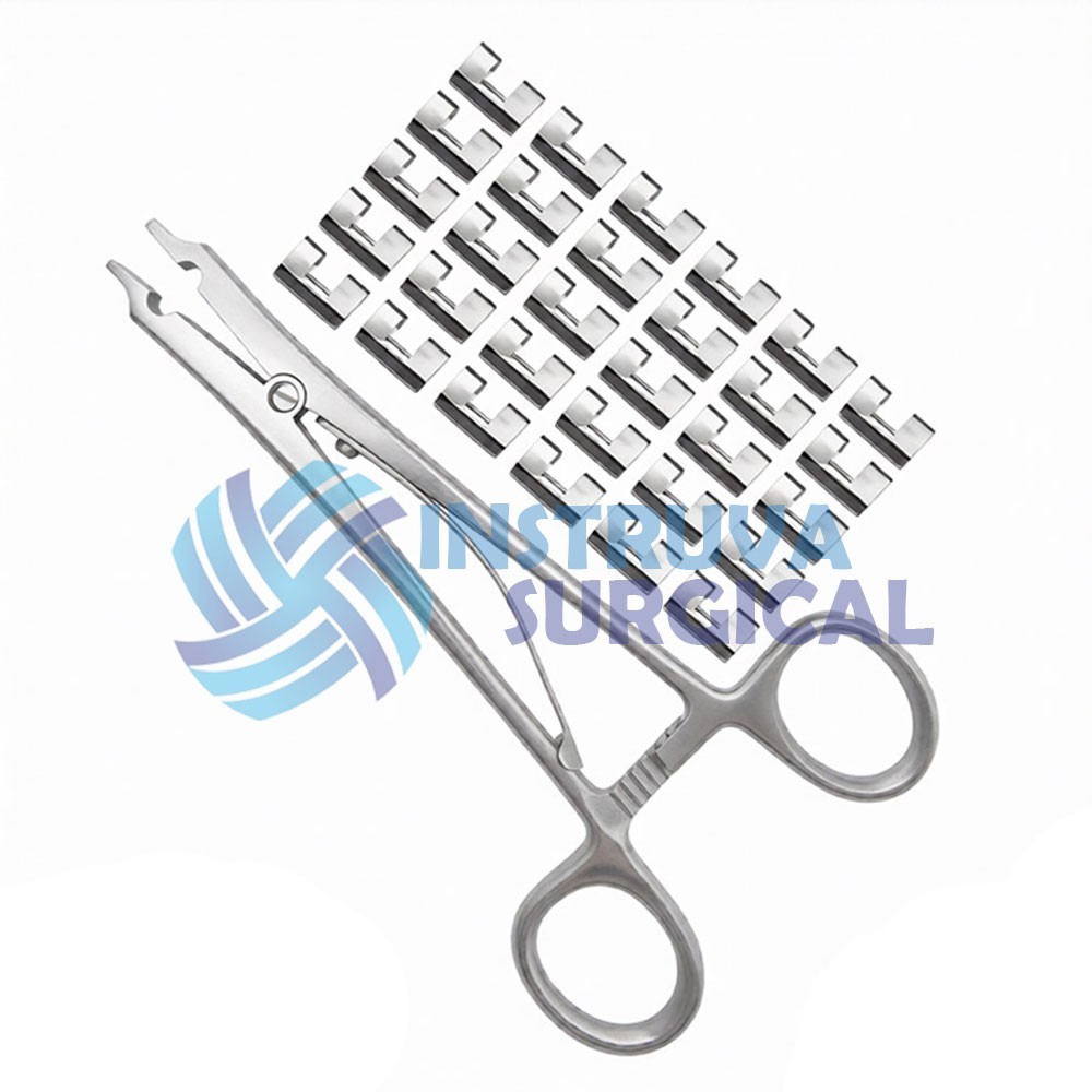 Raney Scalp Clip Applicator Plus Surgical Instruments Orthopedic 30 Pcs Clips