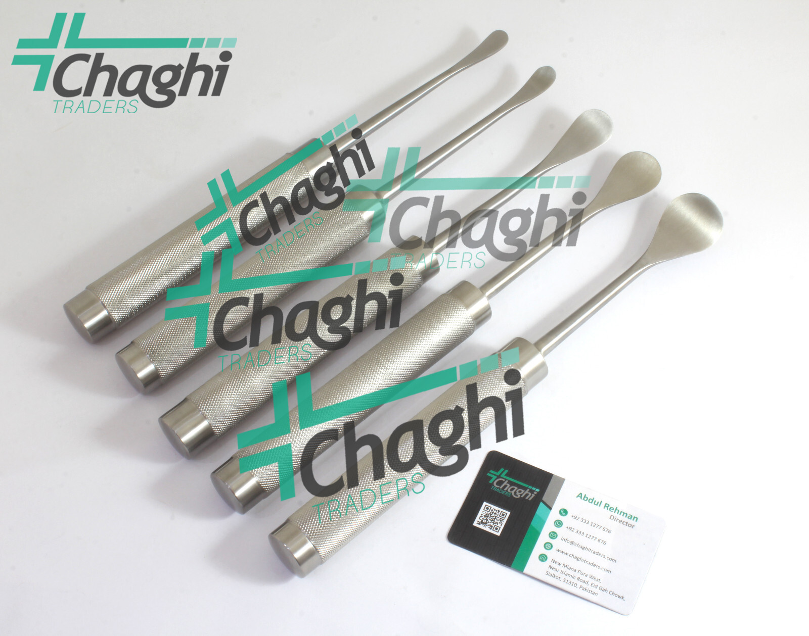 Spinal Elevator Sharp 28 cm Knurled Handle 10 mm to 30 mm 5 Surgical orthopedic