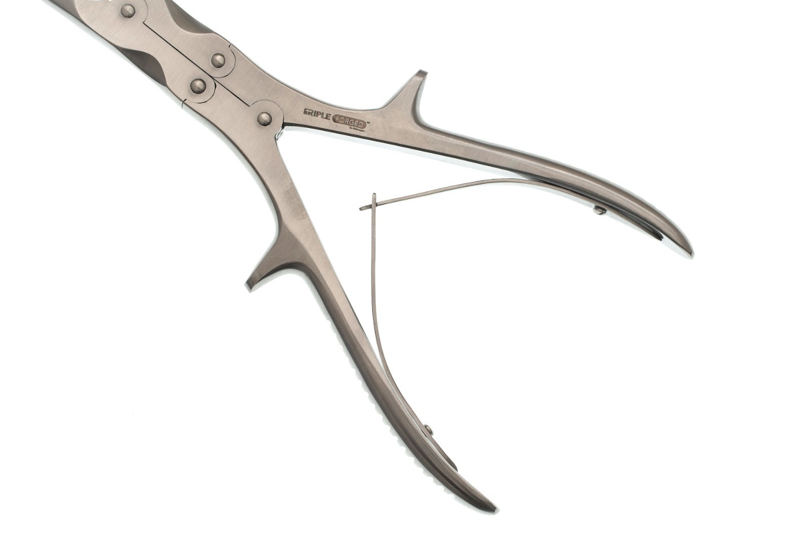 Stille-Luer Rongeur Triple-Forged 8 1/2 inch Curved Double Action