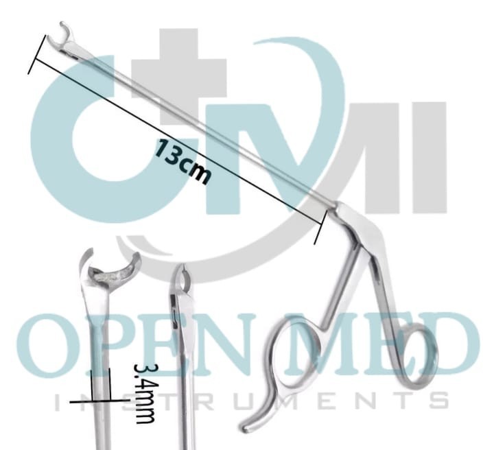 Arthroscopy Suture Retriever Forceps Straight ø3.4 mm 13cm Orthopedics
