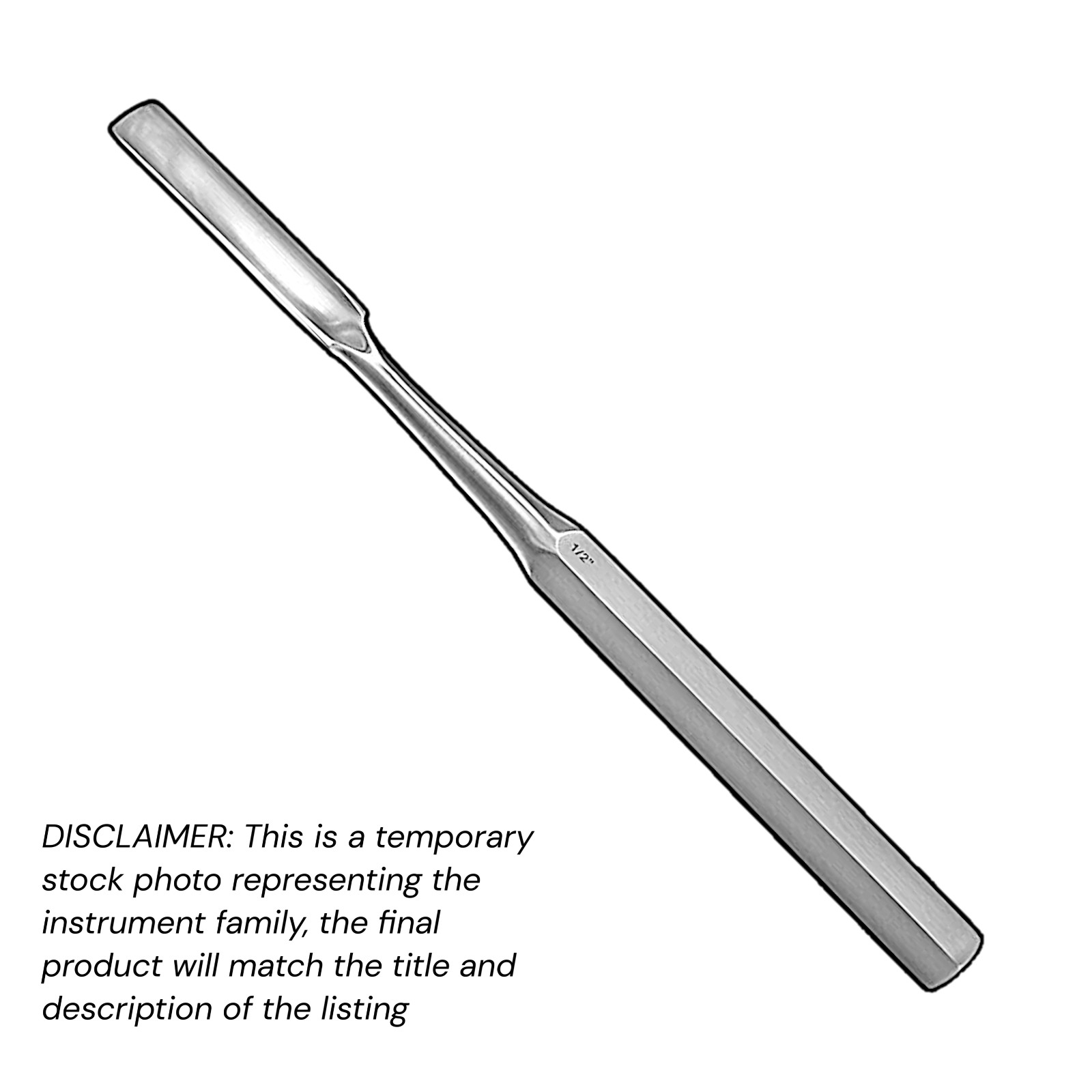 5 pcs Hibbs Gouge, 9″ 1/4″ Straight Tip Stainless Volaris Economy Grade