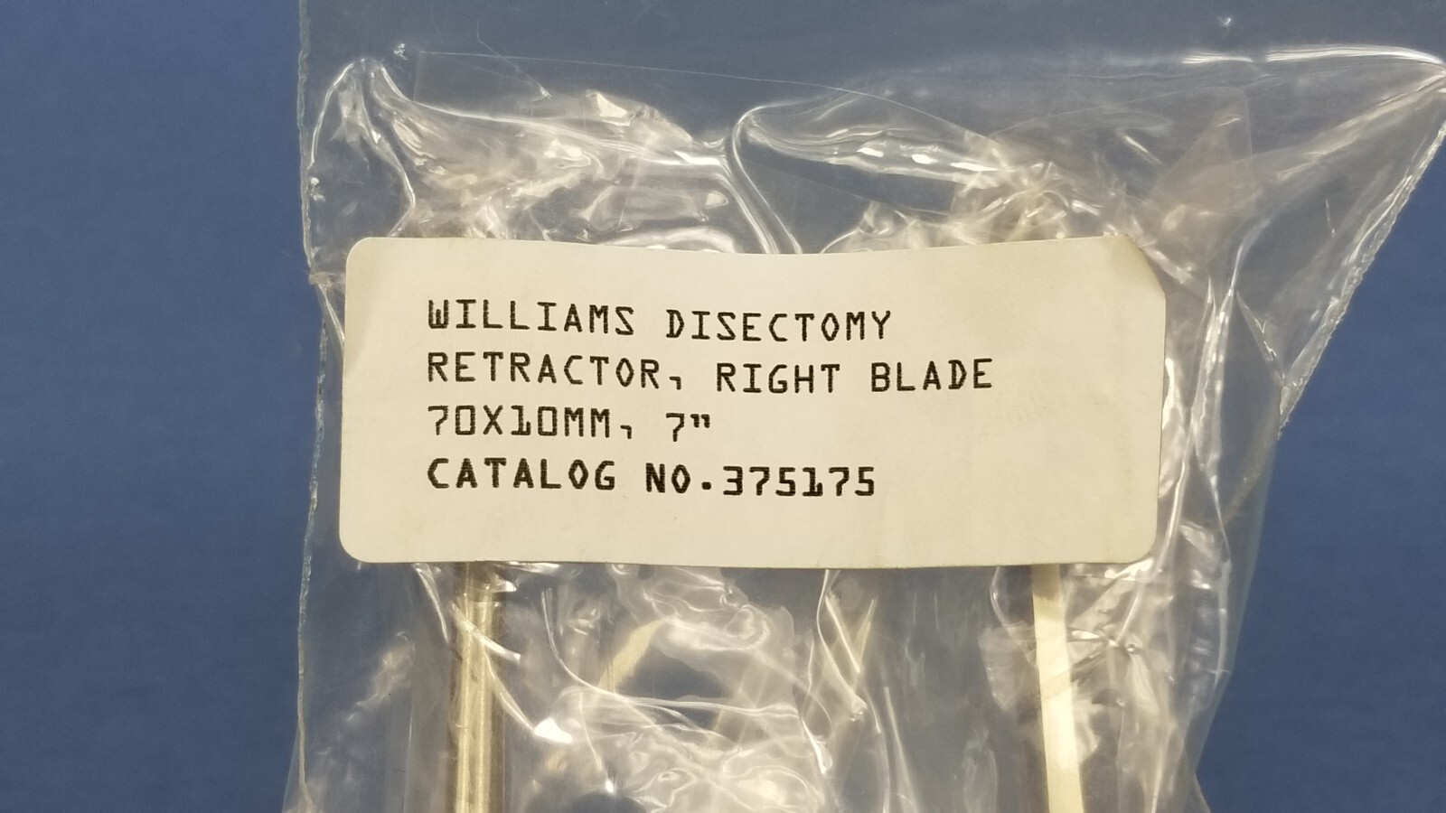 German Stainless Steel Williams Disectomy Retractor 375175