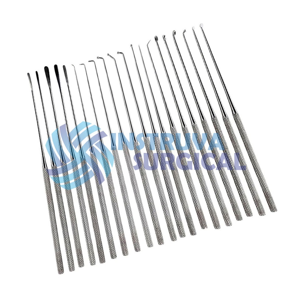 Rhoton Micro Dissector Expanded Set 20 Pcs Neurosurgery Instruments Surgical Kit