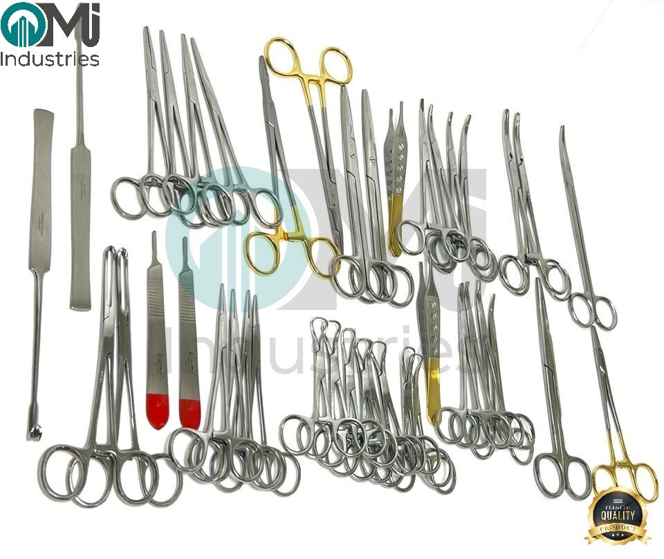 141 PCS CANINE+FELINE SPAY PACK VETERINARY SURGICAL INSTRUMENTS