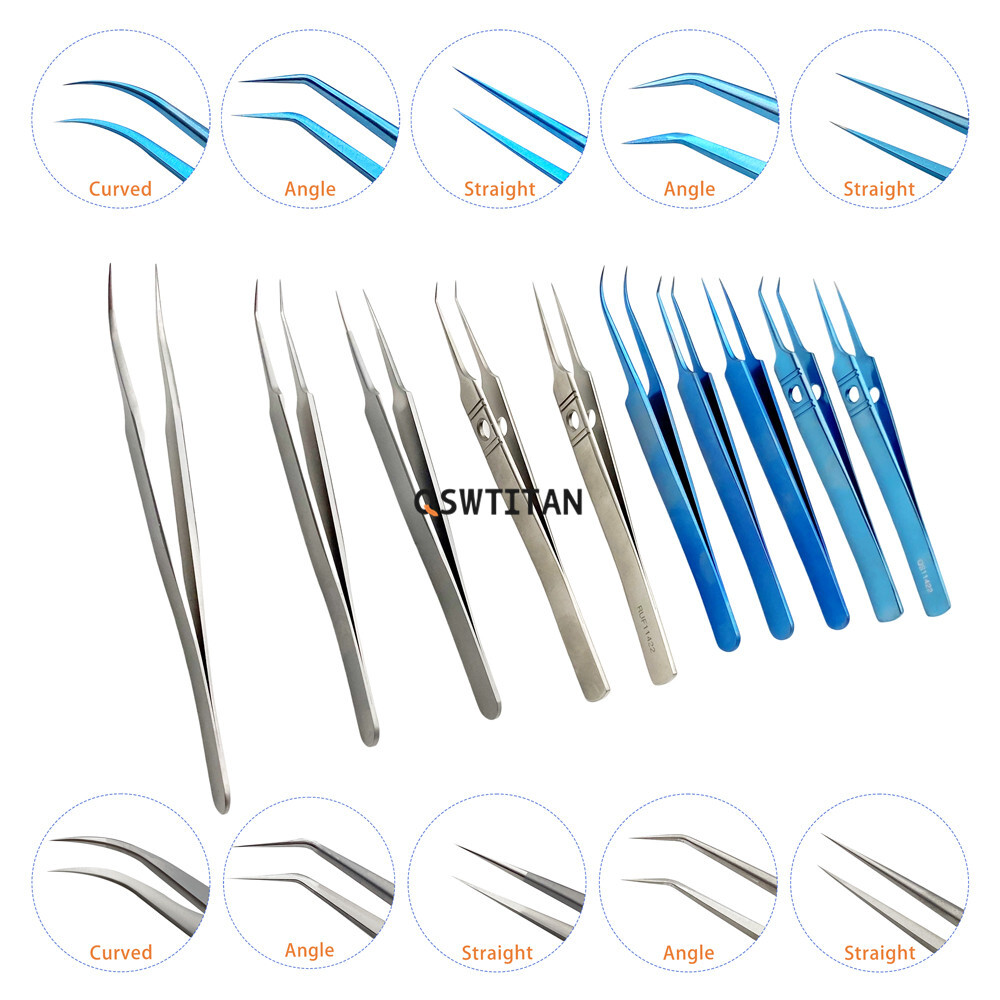 Ophthalmic Jeweler Forceps 115mm Eyelid Tool Jeweler Tweezers Ophthalmic