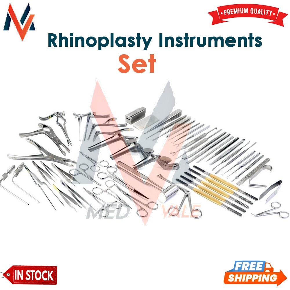 Rhinoplasty Set of 53 Pcs Nose Surgery & Plastic Surgery Instruments Tools Kit