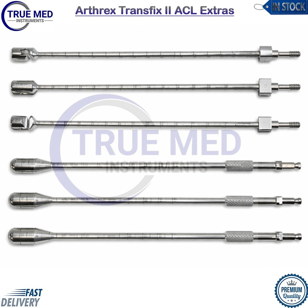 Arthrex Transfix II ACL Extras 11 11.5 12mm Tunnel Hooks & Dilators Arthroscopic