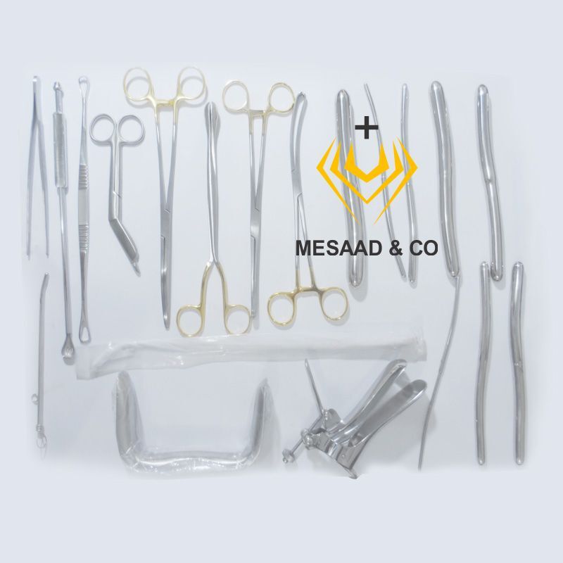 OR Grade Dilation & Curettage Surgical Instruments Set of 20 Pcs By Mesaad CE