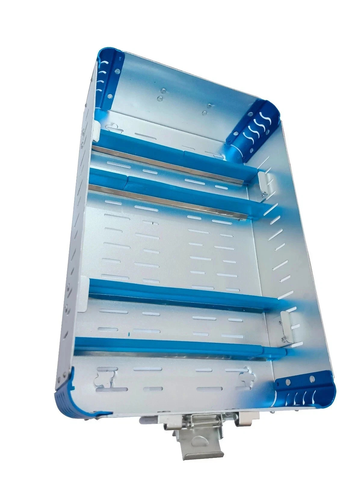 Aluminium alloy sterilization tray case double level surgical instruments