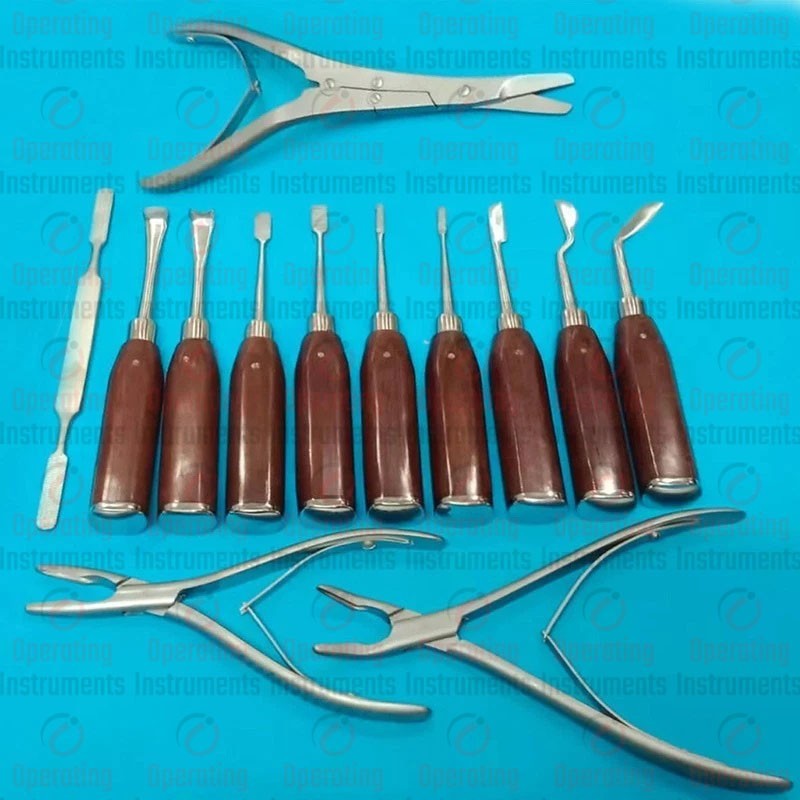 Rhinoplasty Preservation Instruments Set 13 Pieces Plastic Surgery Nose Surgery