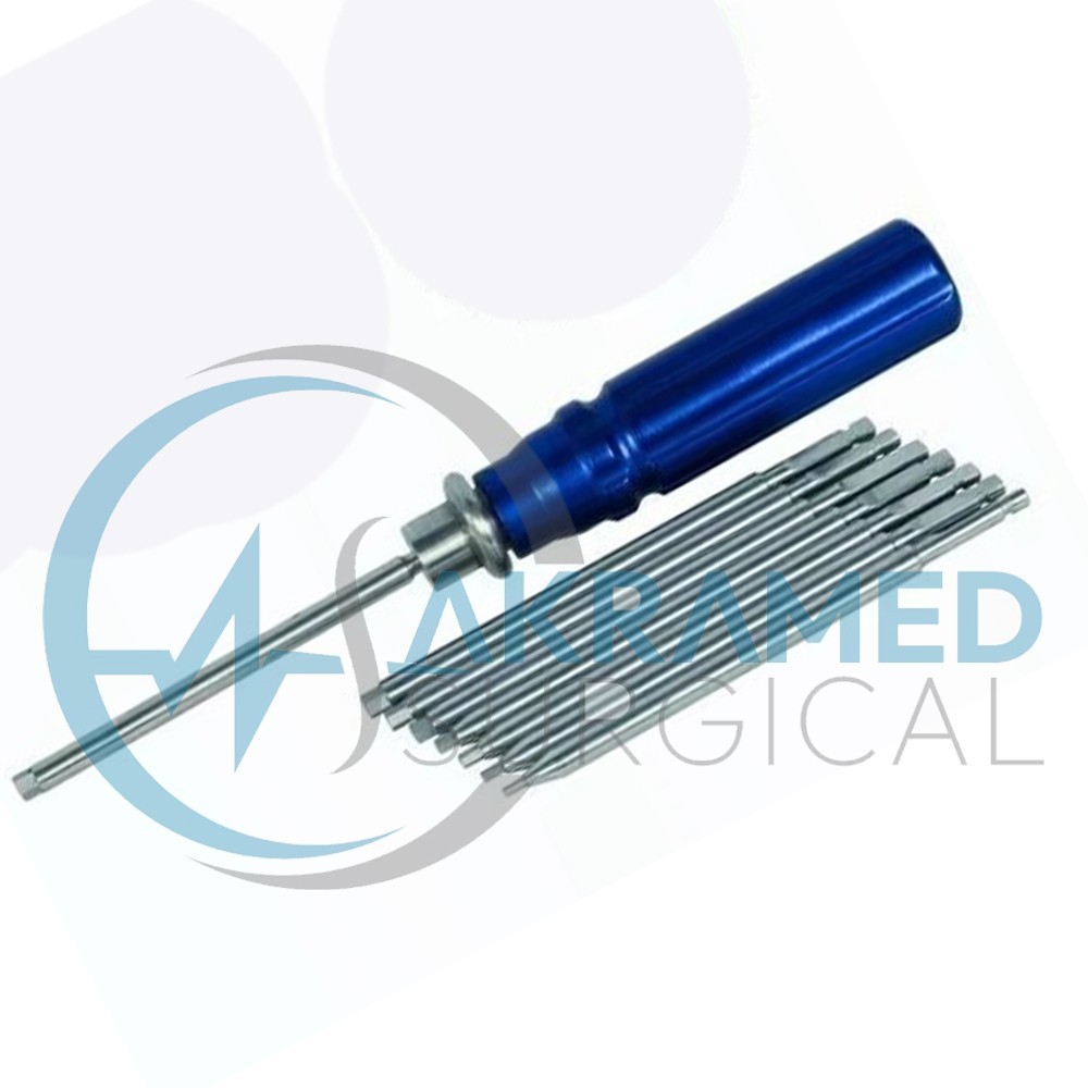 Orthopedic Bone Screwdriver Set With Quick Coupling Handle Surgical Instruments