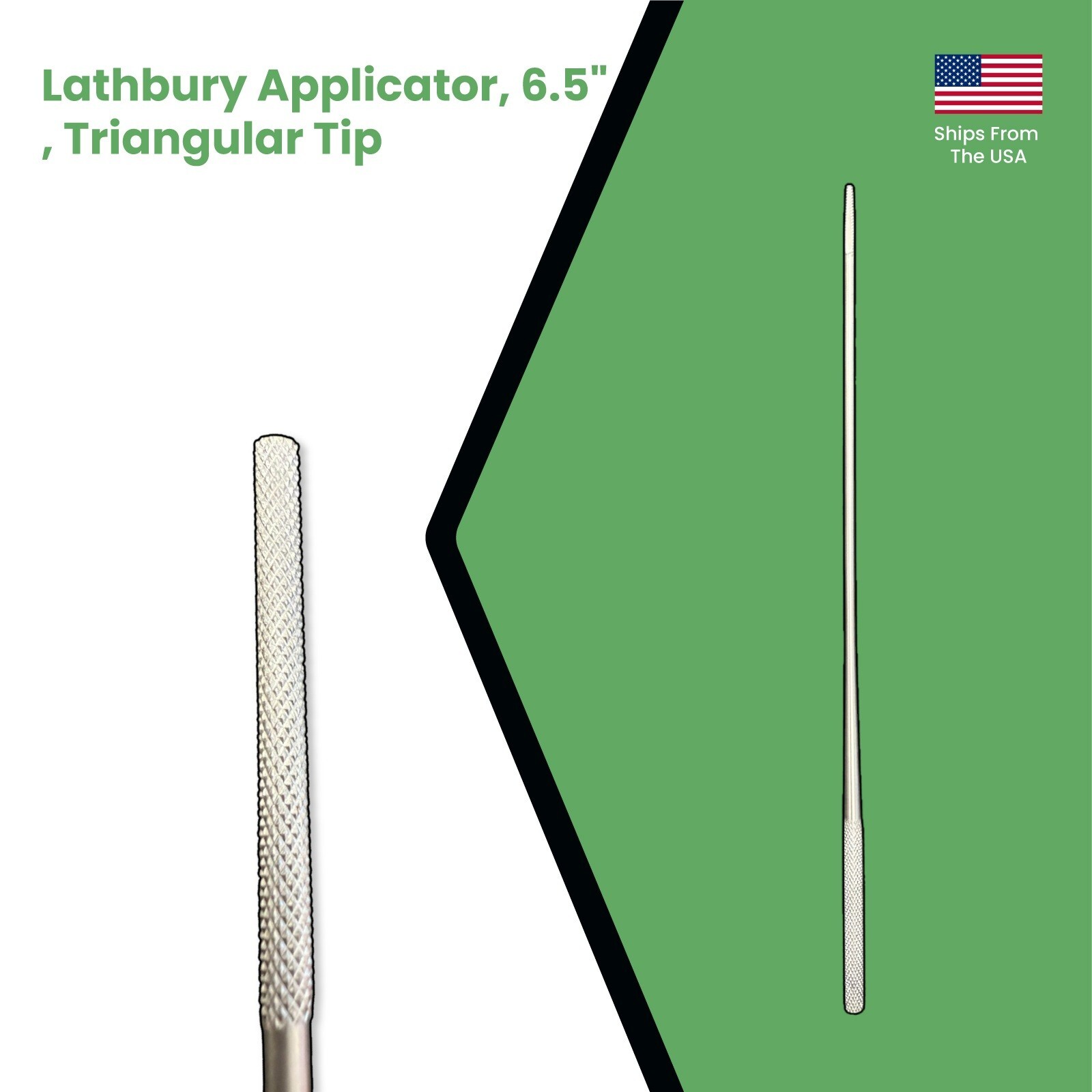 Set of 2 Lathbury Applicators, 6.5″, Triangular Tip