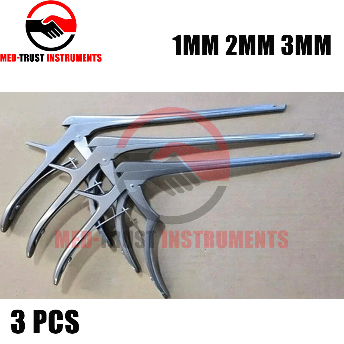 Kerrison Rongeur Set 1mm 2mm 3mm Neurosurgical Spine Surgery Instrument