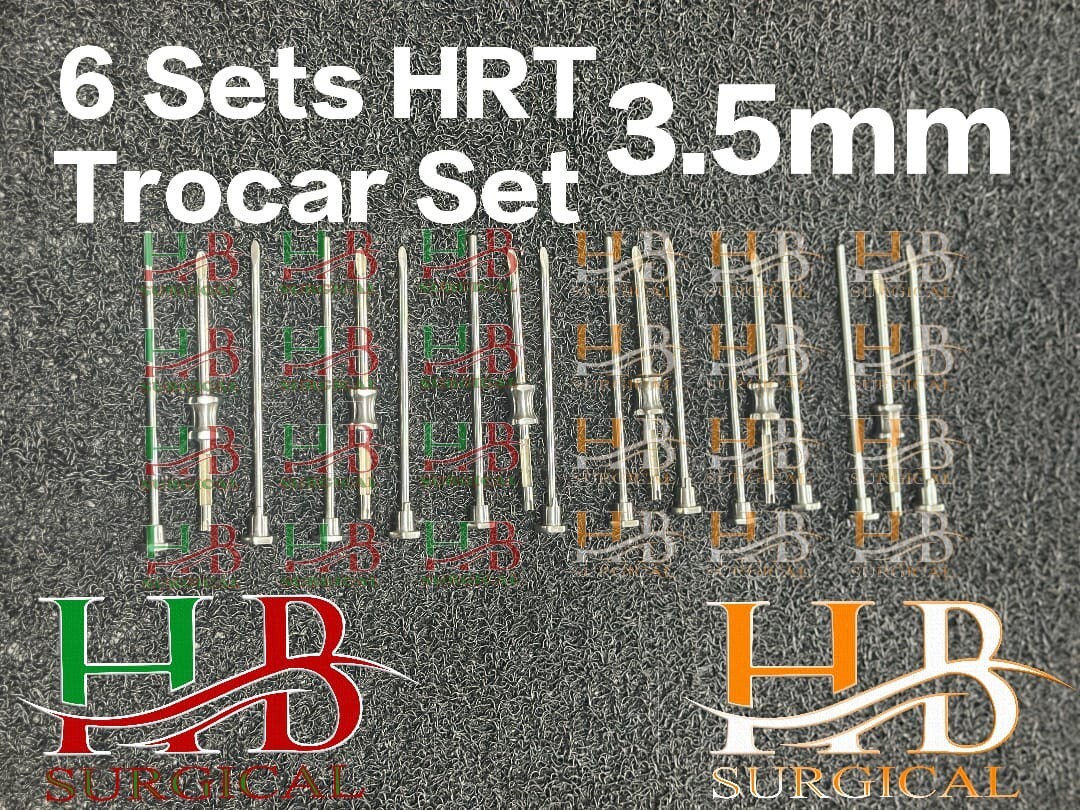 HRT Trocar 3.5 mm Hormone Replacement Pellet Insertion Trocars 6 Sets