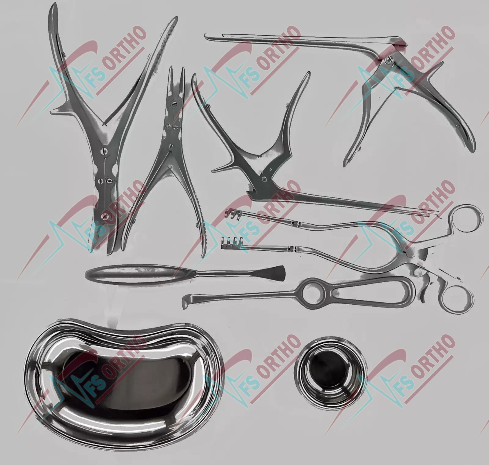 Neuro Spinal Surgery Surgical Orthopedic Instruments 10 Pcs set