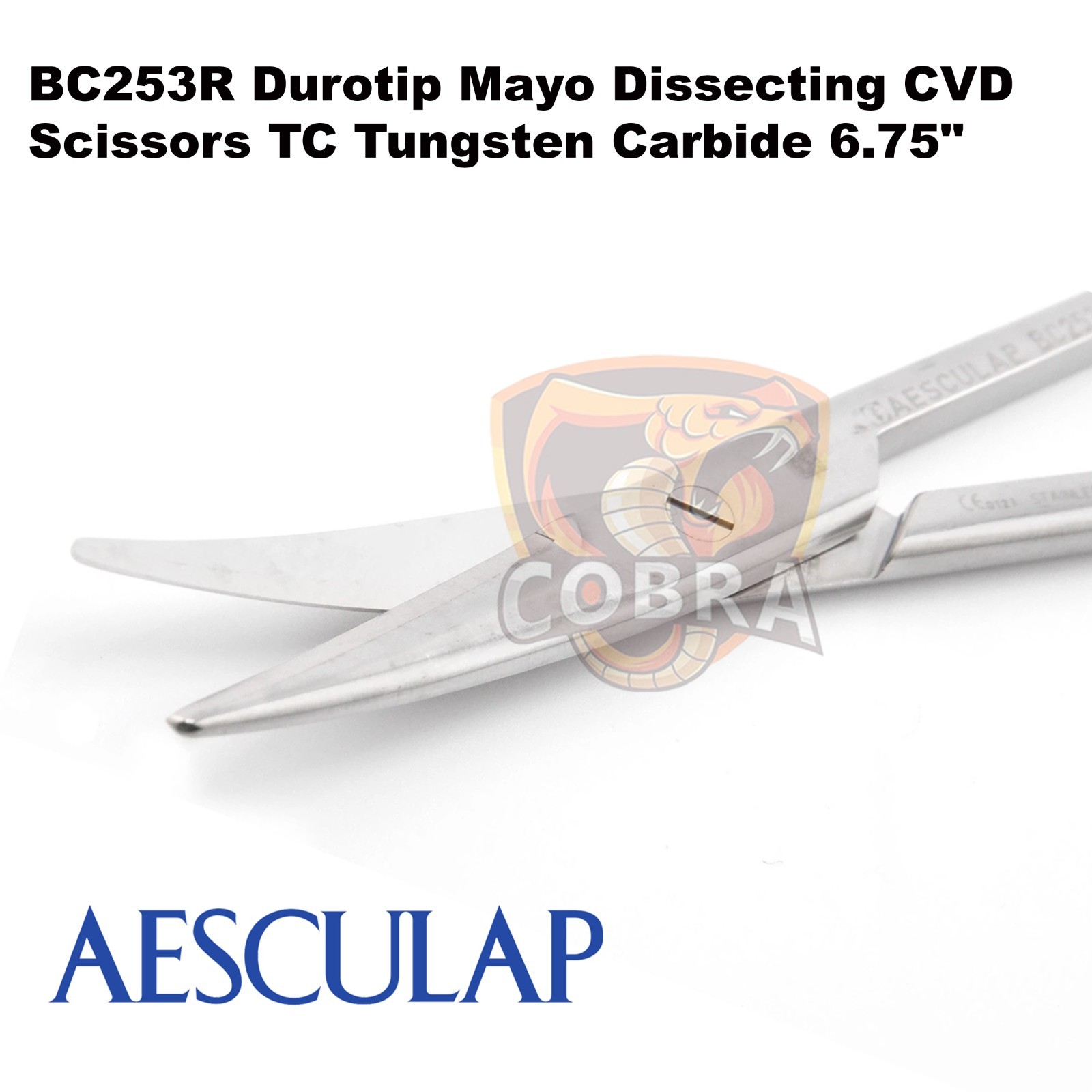 AESCULAP BC253R Duro Tip Mayo Dissecting Curved Scissors T C 6.7” Lot of 12 Pcs