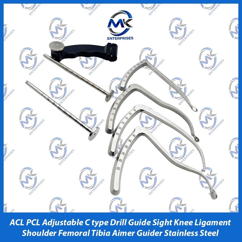 ACL PCL Adjustable C-type drill guide sight knee ligament Femoral Aimer guider