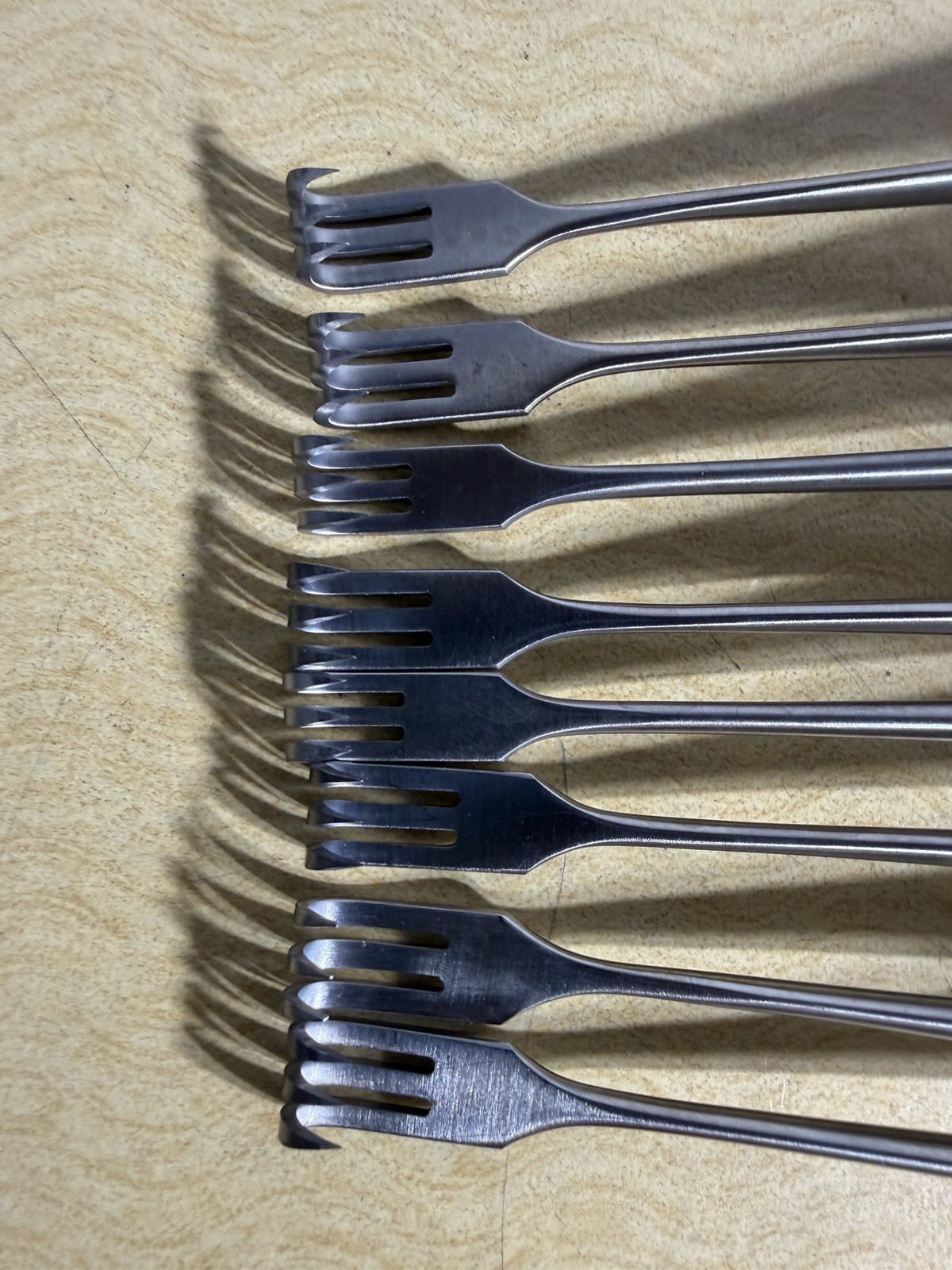 8 Pcs. Pilling 054590 625 Stainless Germany Retractor Tracheal 3 Sharp Prong