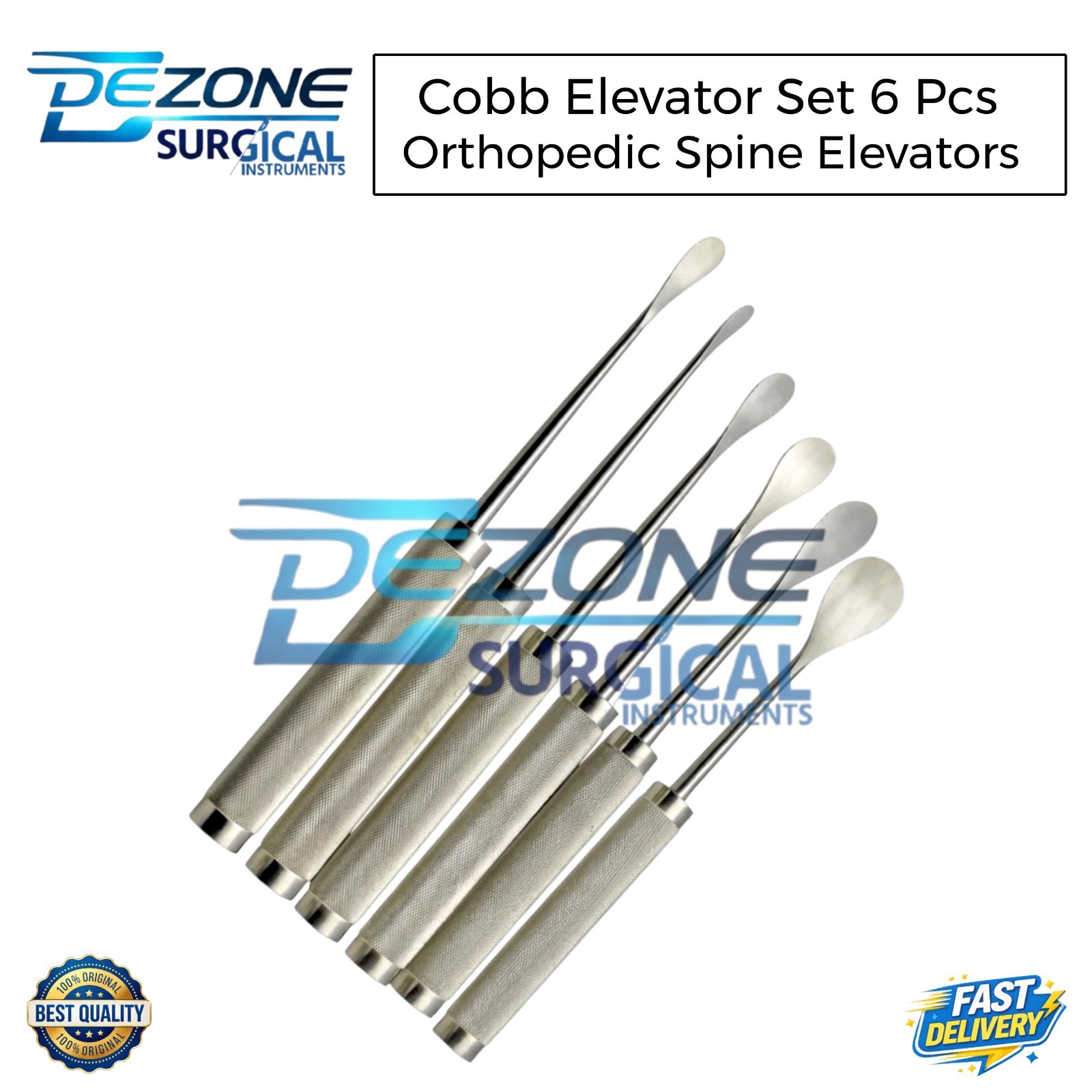 Cobb Elevator Set 6 Pcs – Best Orthopedic Spine Surgical Elevators Instruments