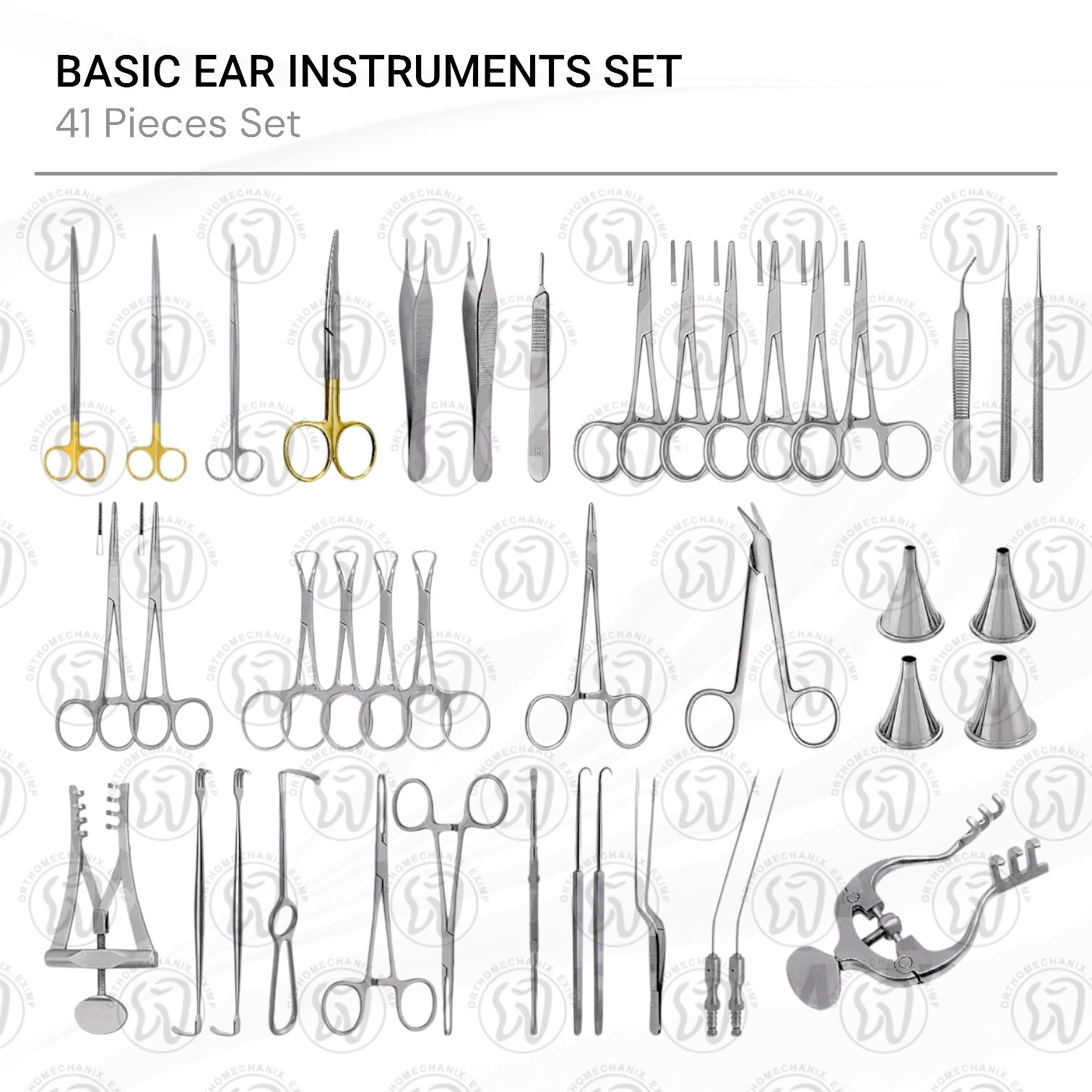 41 Pcs Basic Ear Tools Set Surgical ENT Medical Surgery Instruments – Duty Free