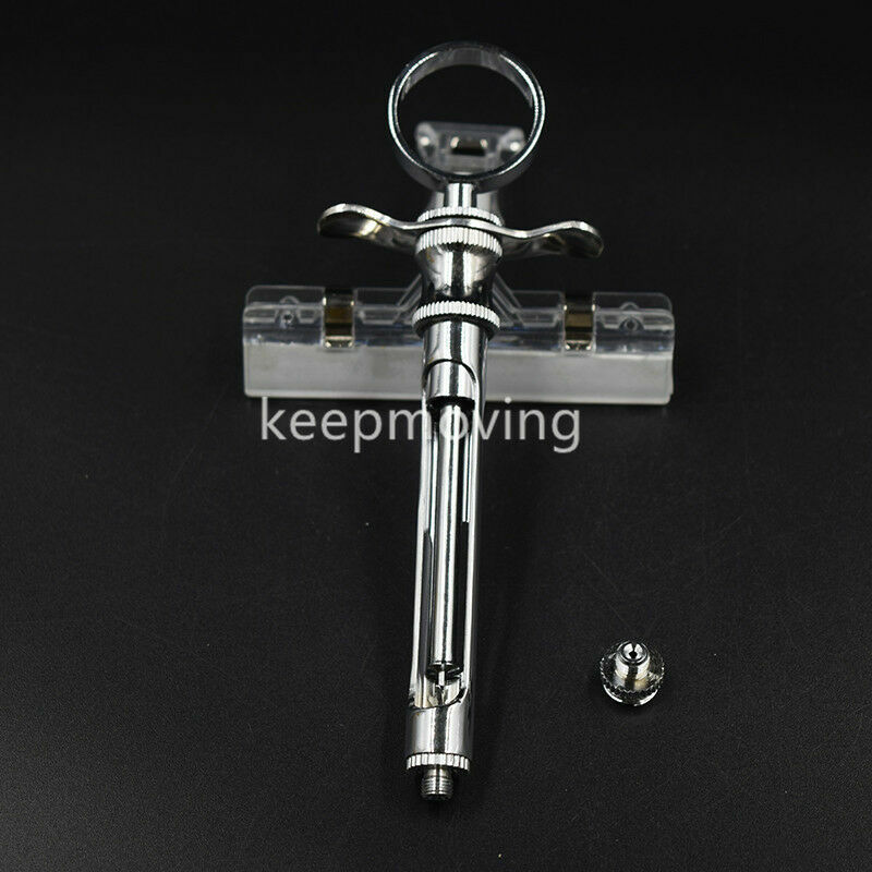 2xDental Stainless Steel Aspirating Syringe Dentistry Surgical Instruments 1.8ml