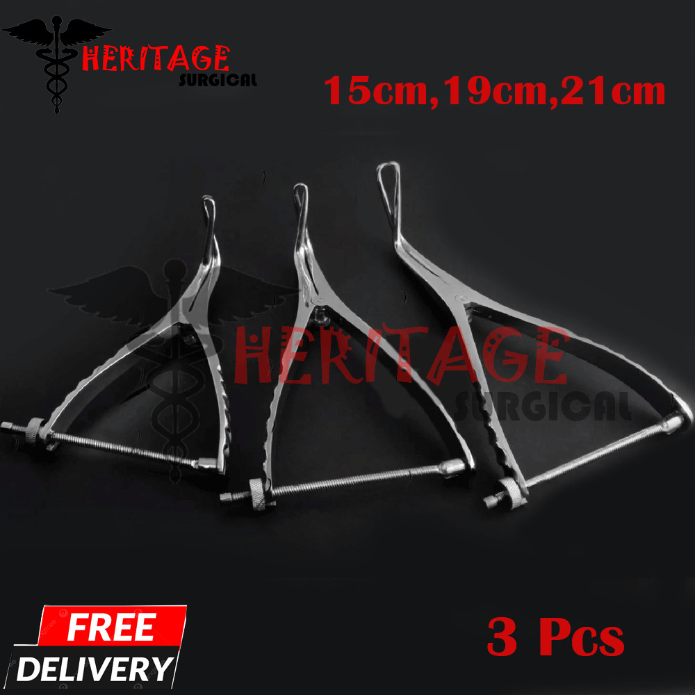 3Pcs Set of Stifle Distractor with Spinlock 15cm,19cm,21cm orthopedic Instrument