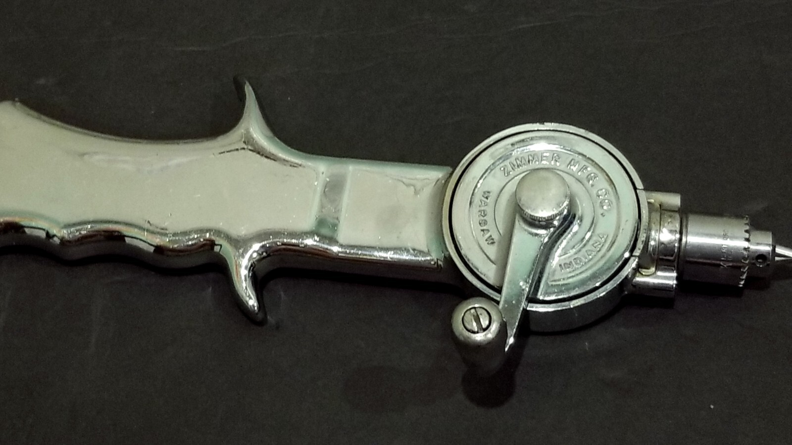 Zimmer Mfg. Co Warsaw Indiana Chrome Surgical Hand Drill