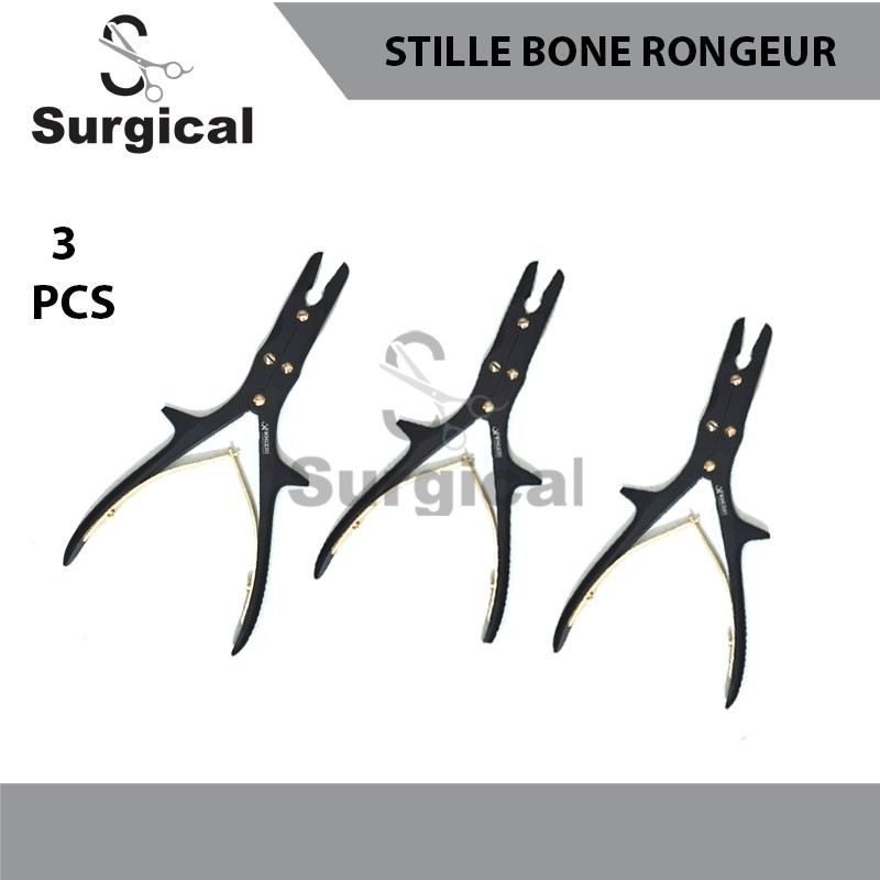 Stille Luer Bone Rongeur | Set of 3 PCs | 9″ | Orthopedic Surgical Instruments