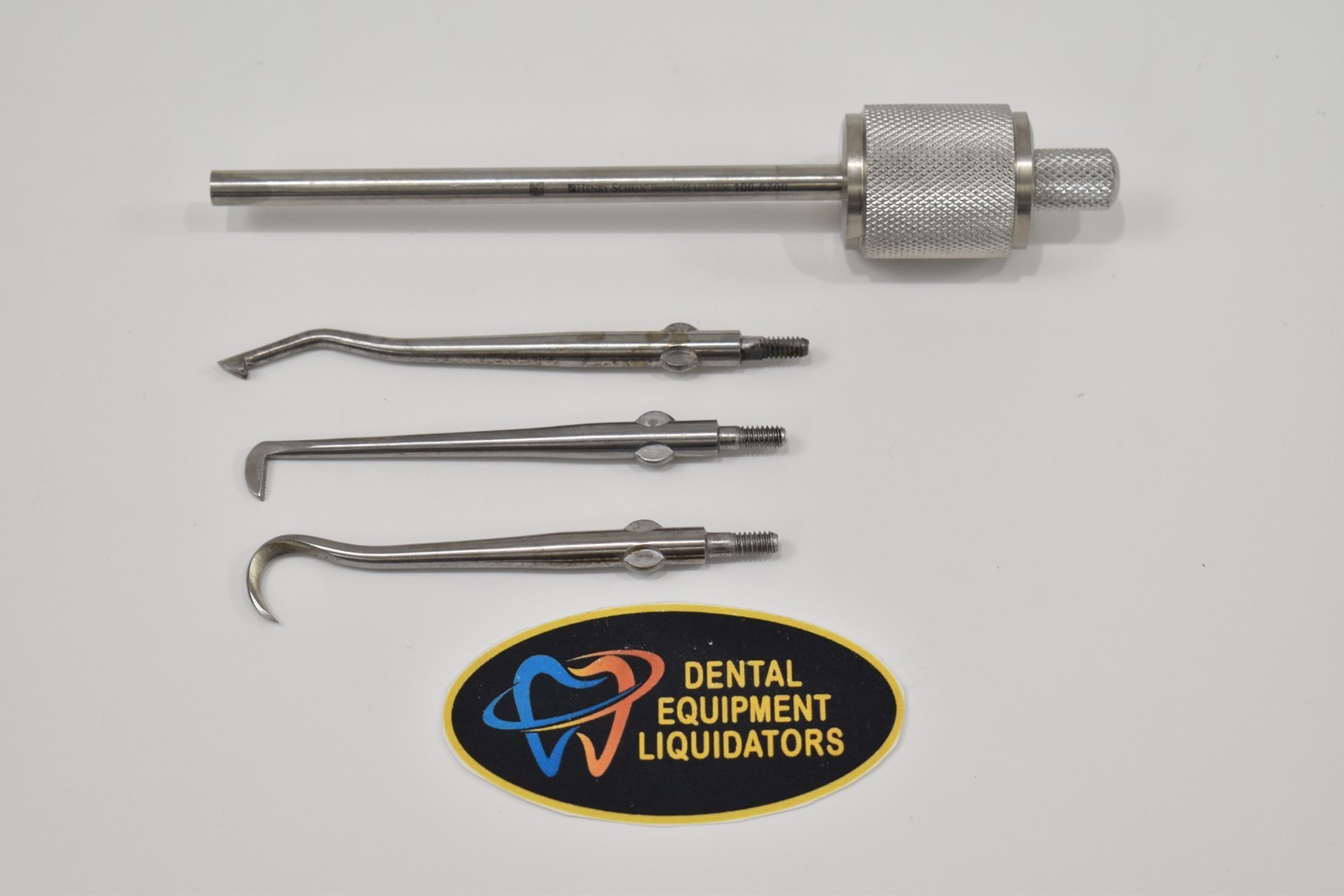 Crown Remover HENRY SCHEIN Manual Morrell Type Stainless Steel with 3 Tips