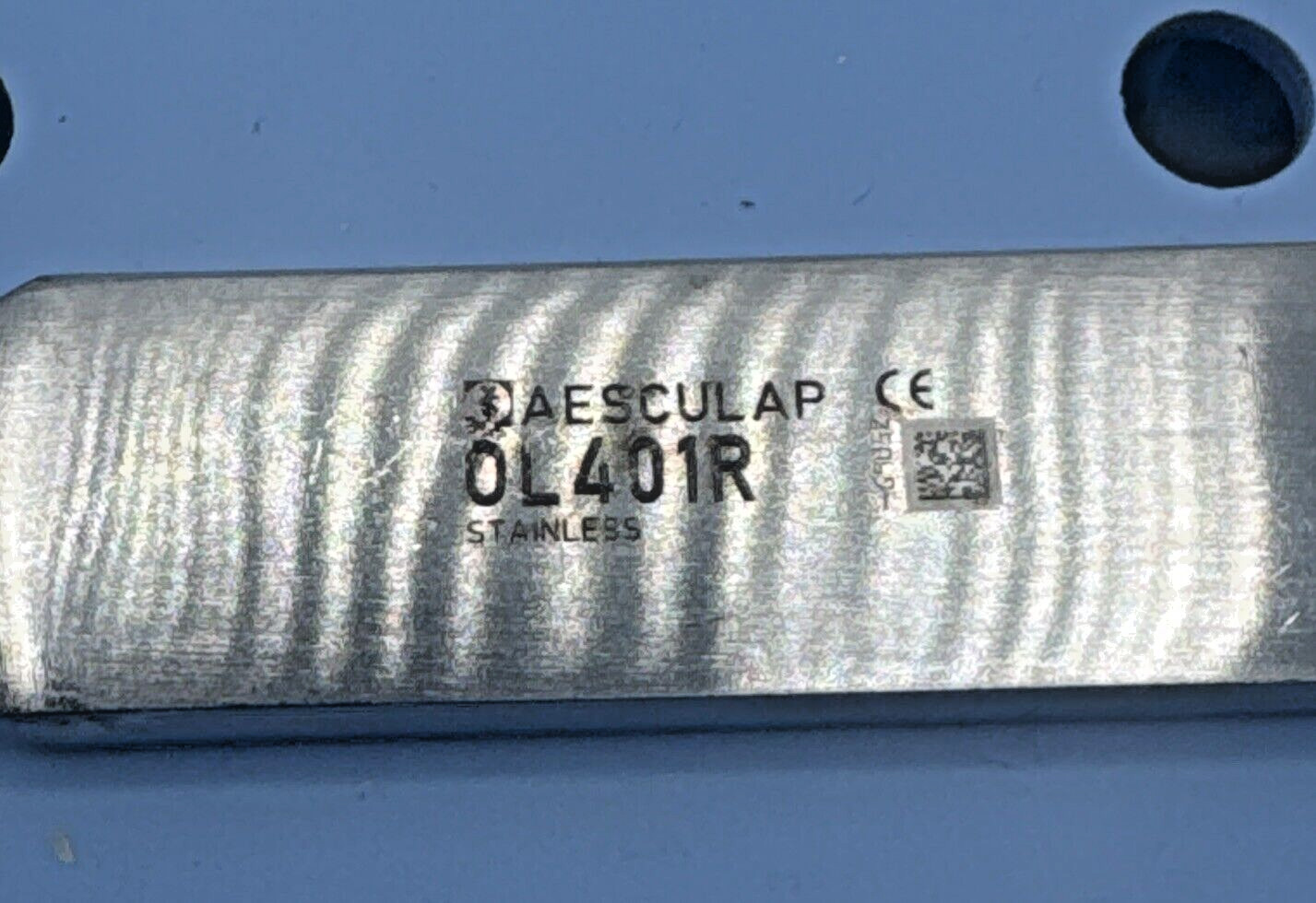 Aesculap OL401R Joseph Bone Rasp, Straight, Serrated, 7.5mm, 165mm