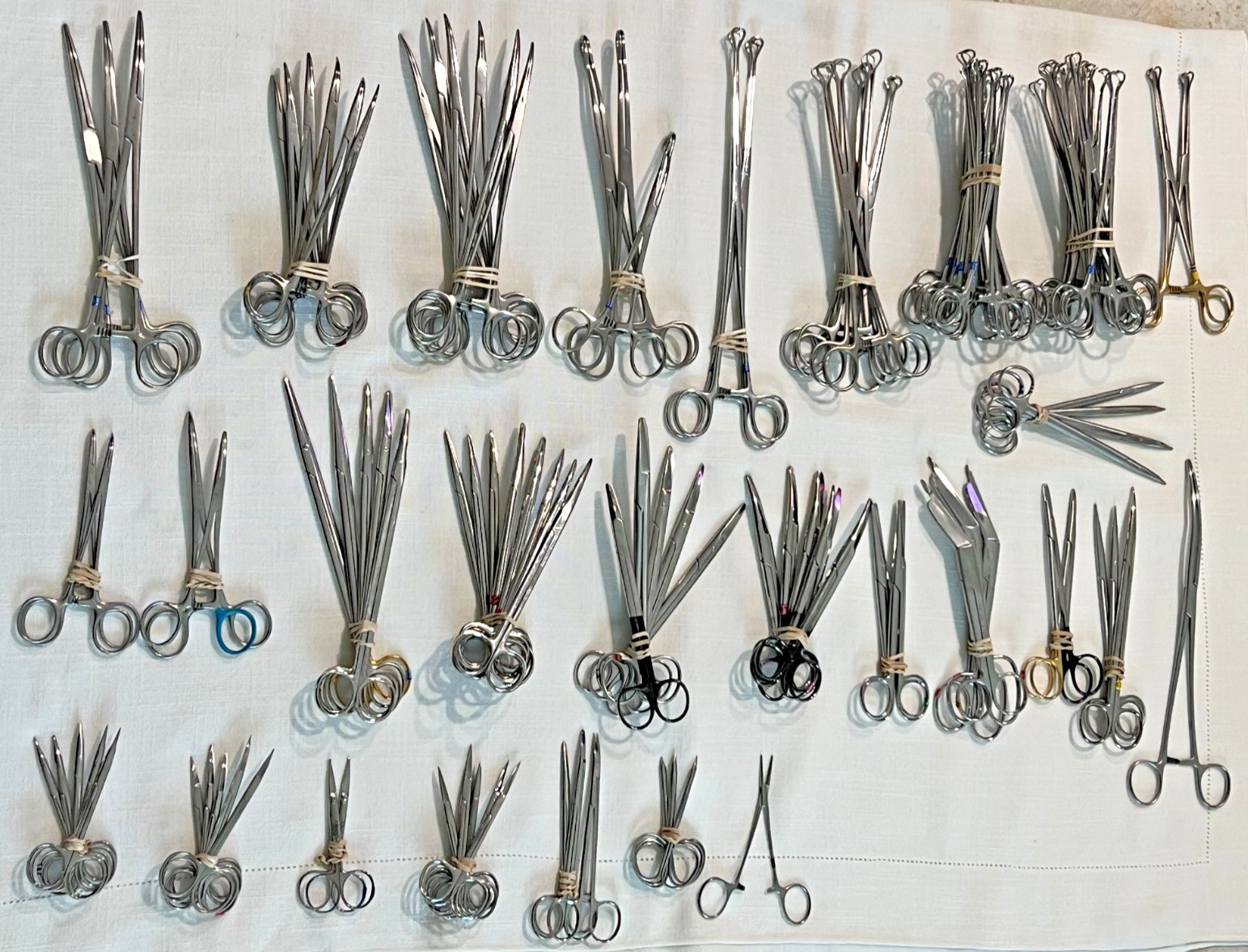 Assorted Lot of 119 Various Brand & Size Of OR Medical Surgical Instruments, S.S