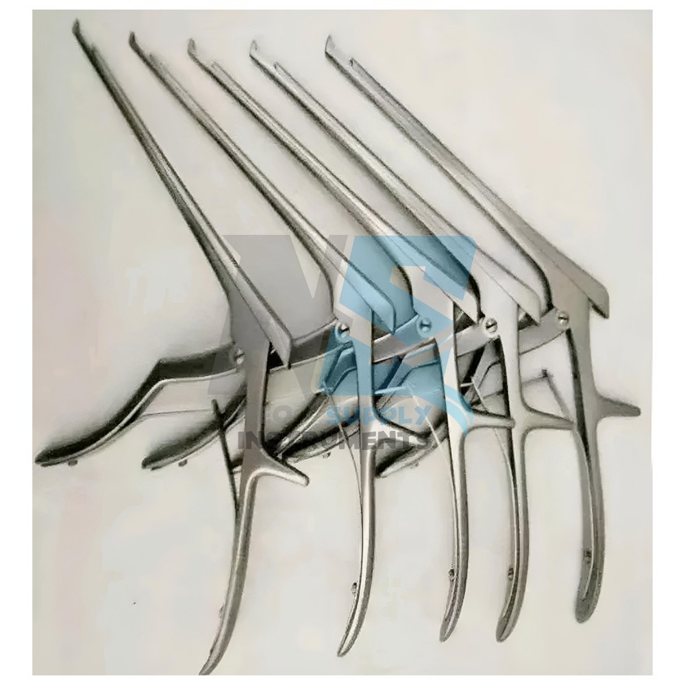 Set of 5 PCs Kerrison Rongeurs 8″ 1,2,3,4,5mm Cervical Orthopedic Instruments