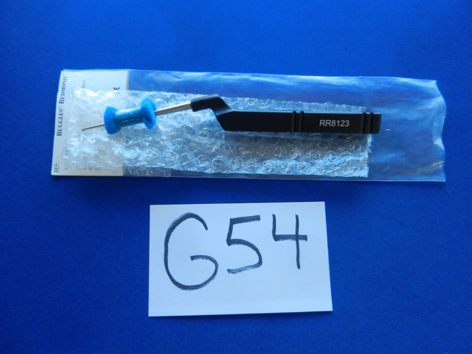 G54 Ruggles RR8123 Bayonet Curette 8.5″ Backward Straight Size 0000 NEW!