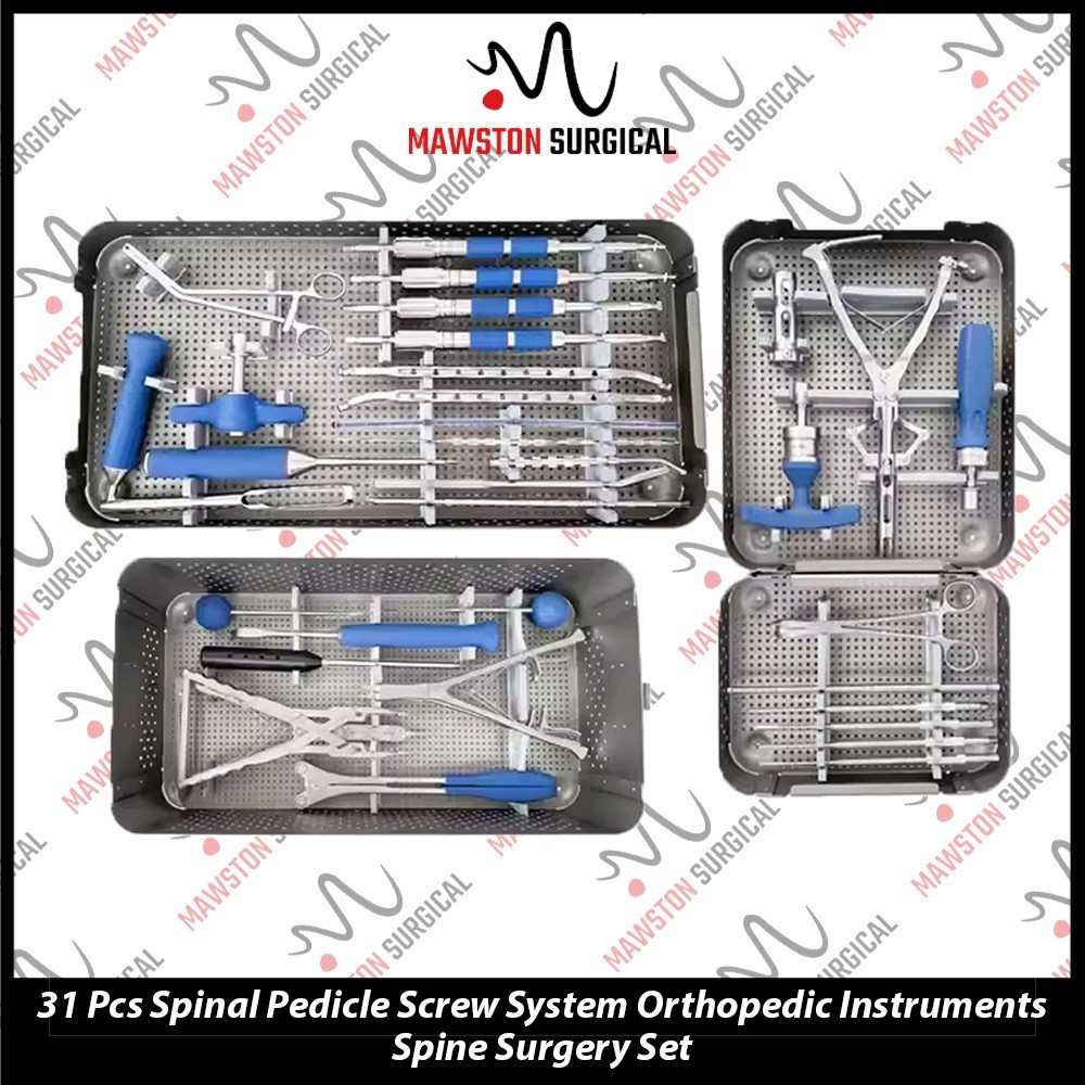 31 Pcs Spinal Pedicle Screw System Orthopedic Instruments Spine Surgery Set
