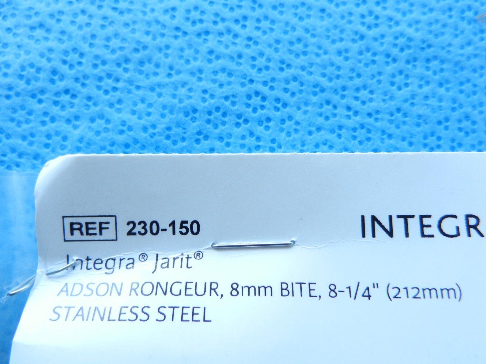 D3922 Jarit Surgical 8-1/4in 8mm Adson Rongeur 230-150 NEW!