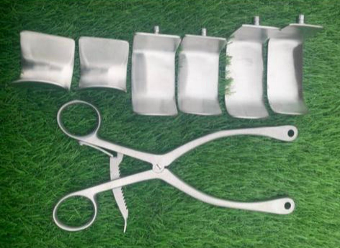 Kolbel Retractor Complete Set With 6 Blades,Surgical Orthopedic Retractor