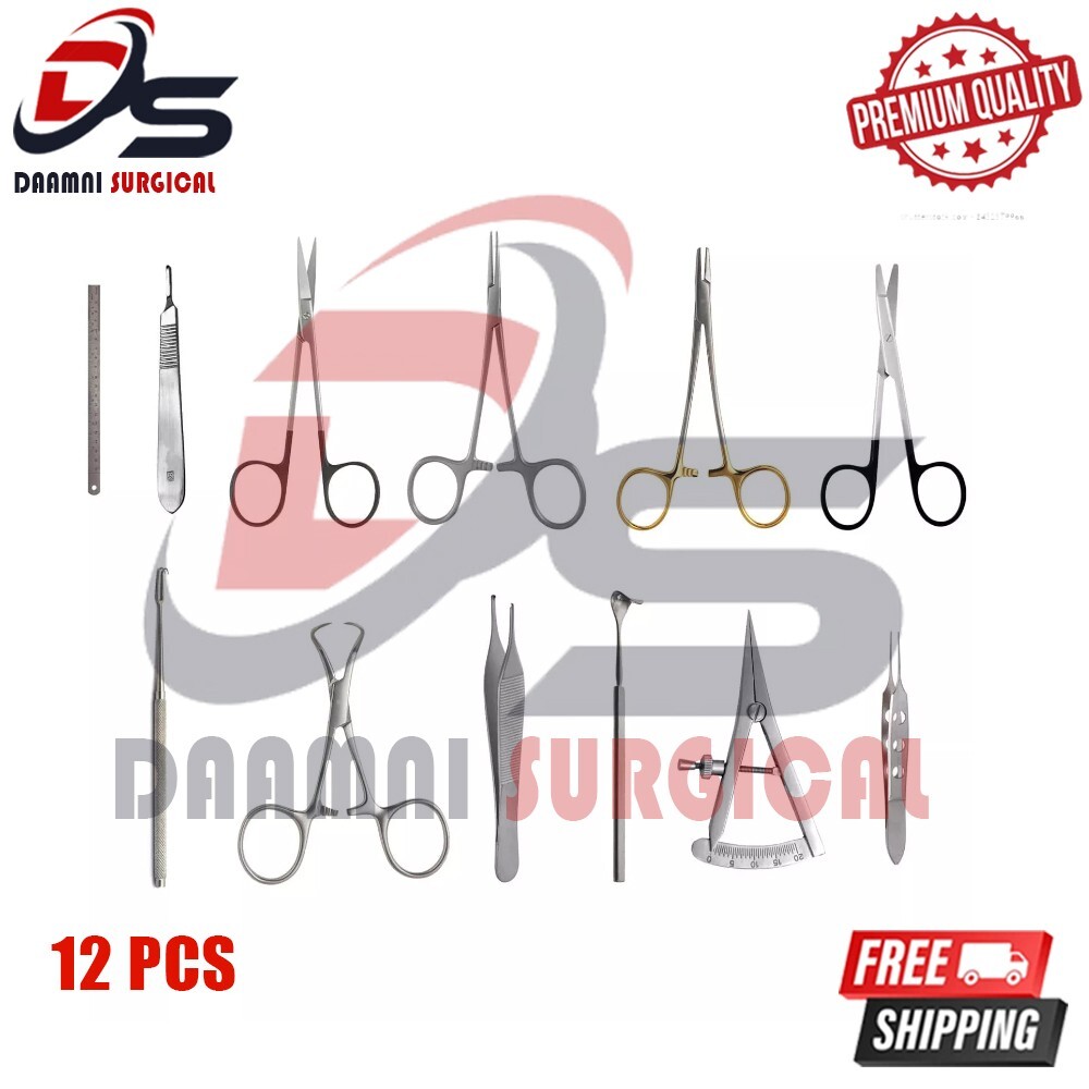 Blepharoplasty Surgical Instrument Set Of 12 PCS – Plastic Surgery Instruments