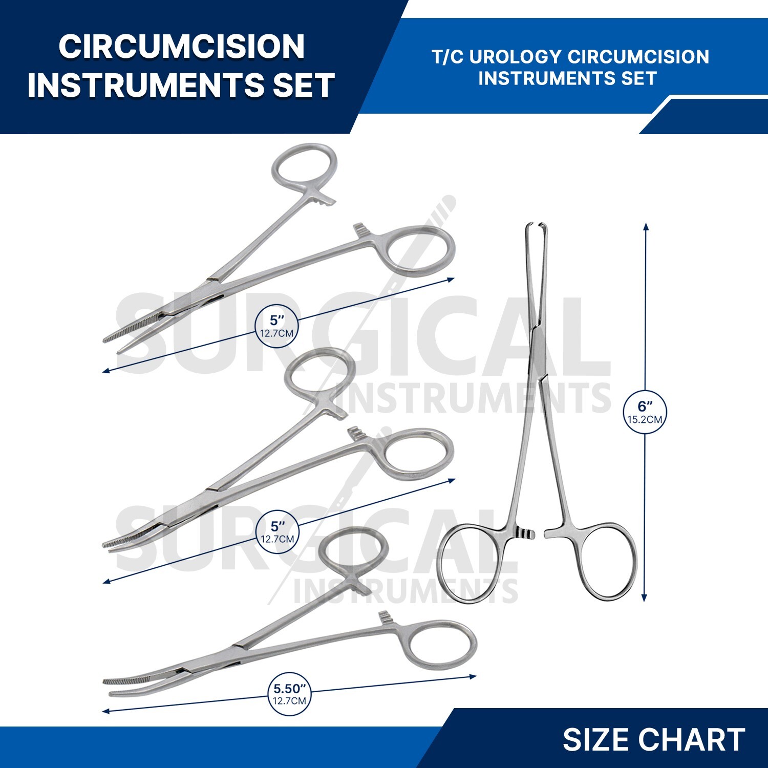 12 Pcs T/C Urology Circumcision Instruments Set Kit Surgical Gynecology German G
