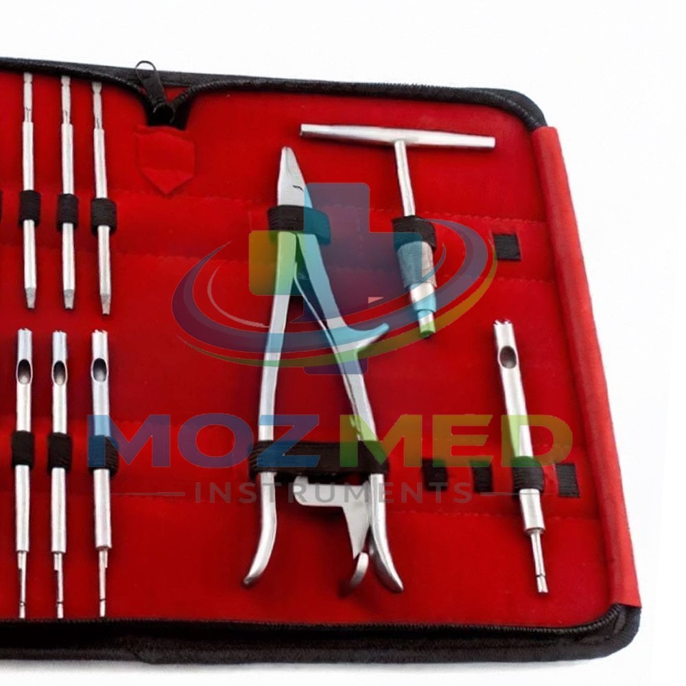 Broken Screw Removal Instrument 19 PCs Set With Case Orthopedics Broken